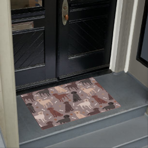 Labrador Retriever Paws and Botten Doormat Deurmat