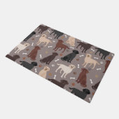 Labrador Retriever Paws and Botten Doormat Deurmat (Schuin)