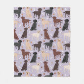 Labrador Retriever Paws and Botten Fleece Blanket (Voorkant)