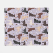 Labrador Retriever Paws and Botten Fleece Blanket Deken (Voorkant (Horizontaal))