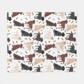 Labrador Retriever Paws and Botten Fleece Blanket Deken (Voorkant (Horizontaal))