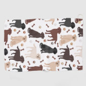 Labrador Retriever Paws and Botten Golf Towel Golfhanddoek (Horizontaal)