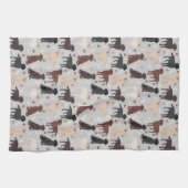 Labrador Retriever Paws and Botten Kitchen Towel Theedoek (Horizontaal)