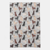 Labrador Retriever Paws and Botten Kitchen Towel Theedoek (Verticaal)