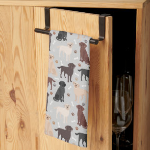 Labrador Retriever Paws and Botten Kitchen Towel Theedoek