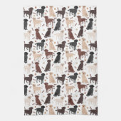 Labrador Retriever Paws and Botten Kitchen Towel Theedoek (Verticaal)