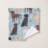 Labrador Retriever Paws en Botten Bad Handdoek (Wasdoekje)