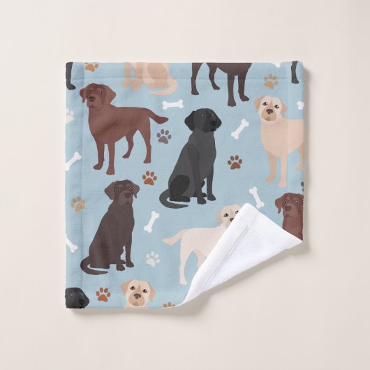 Labrador Retriever Paws en Botten Bad Handdoek (Wasdoekje)