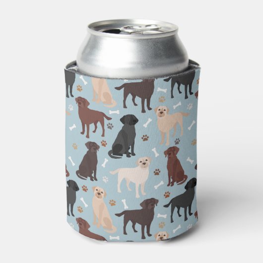 Labrador Retriever Paws en Botten Blikjeskoeler (Blikje Voorkant)