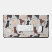 Labrador Retriever Paws en Botten Bureaumat (Keyboard & Muis)