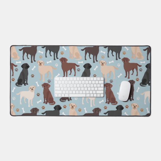 Labrador Retriever Paws en Botten Bureaumat (Keyboard & Muis)