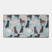 Labrador Retriever Paws en Botten Bureaumat (Voorkant)