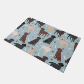 Labrador Retriever Paws en Botten Deurmat (Schuin)