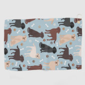 Labrador Retriever Paws en Botten Golfhanddoek (Horizontaal)