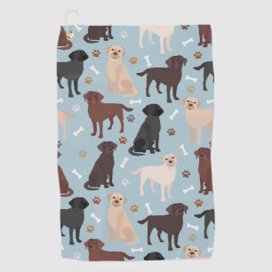 Labrador Retriever Paws en Botten Golfhanddoek