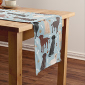 Labrador Retriever Paws en Botten Korte Tafelloper (Voorbeeld)