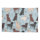 Labrador Retriever Paws en Botten Kussensloop (Achterkant)