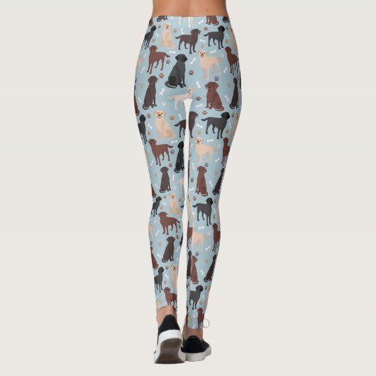Labrador Retriever Paws en Botten Leggings (Achterkant)