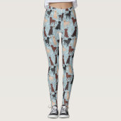 Labrador Retriever Paws en Botten Leggings (Voorkant)