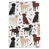 Labrador Retriever Paws en Botten Medium Cadeauzakje (Achterkant)