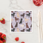 Labrador Retriever Paws en Botten Napkins Servet (Insitu)