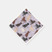 Labrador Retriever Paws en Botten Napkins Servet (Hoek)