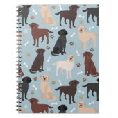 Labrador Retriever Paws en Botten Notitieboek (Voorkant)