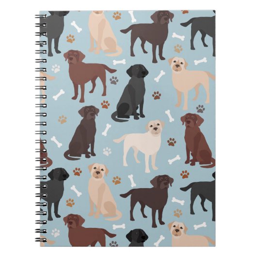 Labrador Retriever Paws en Botten Notitieboek (Voorkant)