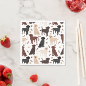 Labrador Retriever Paws en Botten Servet (Insitu)