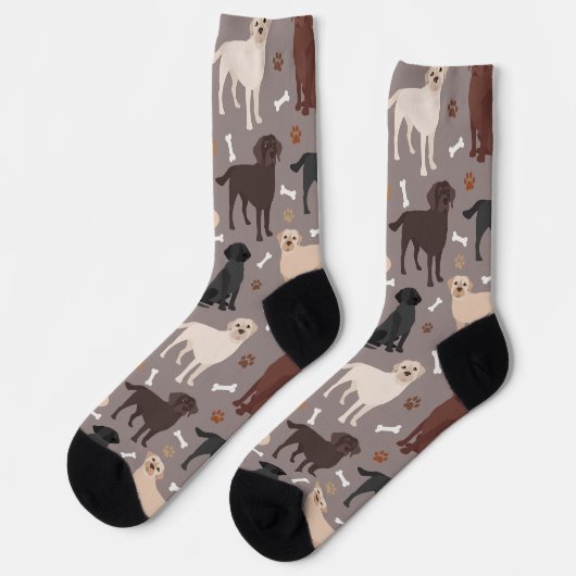 Labrador Retriever Paws en Botten Socks Sokken (Links)