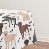Labrador Retriever Paws en Botten Tablecloth Tafelkleed (Voorbeeld)