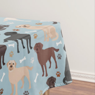 Labrador Retriever Paws en Botten Tafelkleed