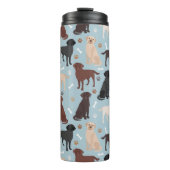 Labrador Retriever Paws en Botten Thermal Tumbler Thermosbeker (Voorkant)