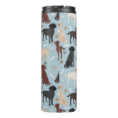 Labrador Retriever Paws en Botten Thermal Tumbler Thermosbeker (Achterkant)