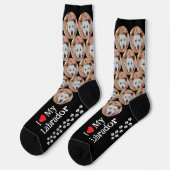 Labrador Retriever Personaliseer Hondenliefhebber  Sokken (Links)