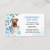 Labrador Retriever Pet Groomer Spa afspraak Visitekaartje (Voorkant)