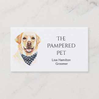Labrador Retriever Pet Groomer/Vet/Sitters Visitekaartje