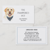 Labrador Retriever Pet Groomer/Vet/Sitters Visitekaartje (Voorkant / Achterkant)