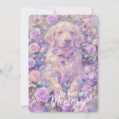 Labrador Retriever PET Loss Sympathy Card Feestdagenkaart (Voorkant)