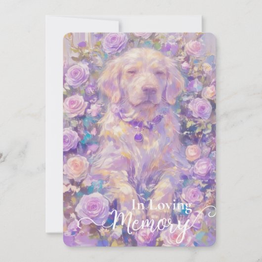 Labrador Retriever PET Loss Sympathy Card Feestdagenkaart (Voorkant)