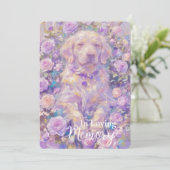 Labrador Retriever PET Loss Sympathy Card Feestdagenkaart (Staand voorkant)