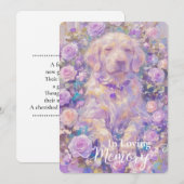 Labrador Retriever PET Loss Sympathy Card Feestdagenkaart (Voorkant / Achterkant)