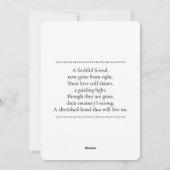 Labrador Retriever PET Loss Sympathy Card Feestdagenkaart (Achterkant)