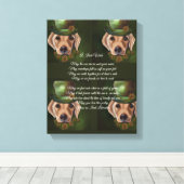 Labrador Retriever Poëzie Canvas Afdruk (Insitu (Houten vloer))