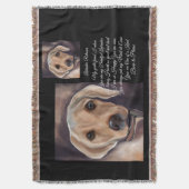 Labrador Retriever Poëzie Deken (Voorkant Verticaal)