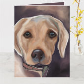 LABRADOR RETRIEVER POËZIE  KAART (Gele Bloem)