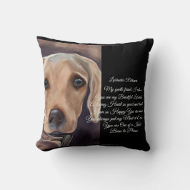 Labrador Retriever Poëzie Kussen