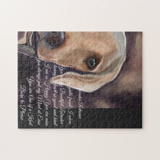 Labrador Retriever Poëzie Legpuzzel (Horizontaal)