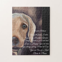 Labrador Retriever Poëzie Legpuzzel
