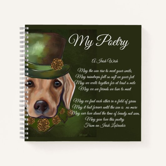 Labrador Retriever Poëzie Notitieboek (Voorkant)